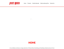 Tablet Screenshot of justbedsinc.com